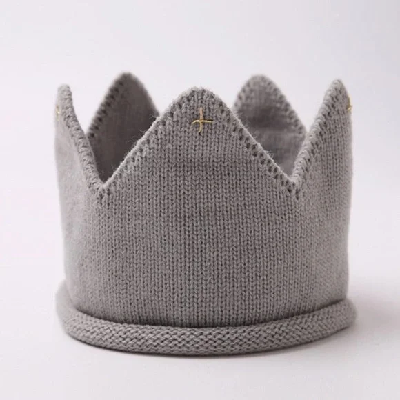 New Without Tags NEWBORN BABY Knitted Crowns, photo prop, different colours - Picture 7 of 12